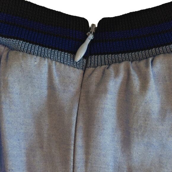 alter Baker Ruched Sleeve Blue Pullover Top | Size Large - Picture 9 of 10